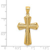 14k Twisted Cross Pendant