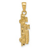14k 3-D Fire Truck Pendant