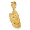 14k 3-D Firefighter Hat Pendant