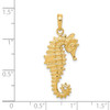 14k 3-D Seahorse Pendant