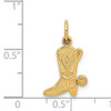 14k Cowboy Boot Charm