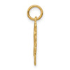 14k Heart Letter H Charm