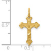 14k INRI Diamond-cut Crucifix Charm