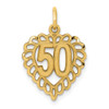 14k 50 in Heart Charm 14k 50 in Heart Charm