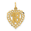 14k 18 Heart Charm 14k 18 Heart Charm