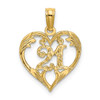 14K 21 In Heart Charm