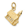 14k 3-D Church Charm