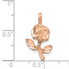 14k Rose-Gold Rose Charm