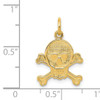 14K Skull and Bones Charm
