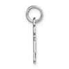 14K White Gold Key Letter J Initial Charm