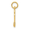 14k Polished Flat-Backed Musical Note Charm