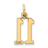 14k Small Elongated Number 11 Charm 14k Small Elongated Number 11 Charm