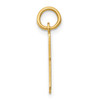 14k Small Elongated Number 43 Charm 14k Small Elongated Number 43 Charm