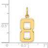 14k Medium Polished Number 8 Charm 14k Medium Polished Number 8 Charm