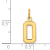 14k Small Polished Number 0 Charm 14k Small Polished Number 0 Charm