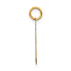 14k Medium Satin Number 46 Charm 14k Medium Satin Number 46 Charm