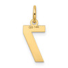 14k Small Satin Number 7 Charm 14k Small Satin Number 7 Charm