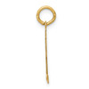 14k Small Satin Number 72 Charm 14k Small Satin Number 72 Charm