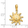 14k Polished Small Sun Charm 14k Polished Small Sun Charm