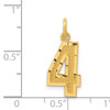 14k Medium Diamond-cut Number 4 Charm 14k Medium Diamond-cut Number 4 Charm