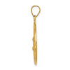 14k Head of Christ Medal Hollow Round Pendant