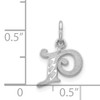 14KW Diamond-cut Letter P Initial Charm