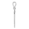 14kw Large Brushed Diamond-cut Number 14 Charm