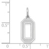 14kw Medium Satin Number 0 Charm