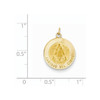 14k Caridad Del Cobre Medal Pendant