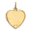 14K SWEET Sixteen Heart Charm
