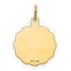 14K Polished Satin Engraveable HAPPY BIRTHDAY Charm