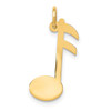 14k Polished Musical Note Charm