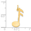14k Polished Musical Note Charm