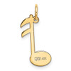 14k Polished Musical Note Charm