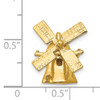 14K  3D Windmill Charm
