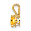 14k 7mm Citrine pendant