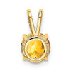 14k 7mm Citrine pendant