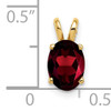 14k 8x6mm Oval Garnet pendant