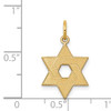 14K Laser Designed Star of David Charm