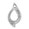 14k White Gold Holds 7-1.9mm stones, AA Diamond Slide