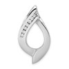 14k White Gold Holds 7-1.9mm stones, AAA Diamond Slide