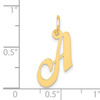 14K Small Fancy Script Letter A Initial Charm