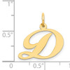 14K Medium Fancy Script Letter D Initial Charm