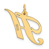14K Medium Fancy Script Letter H Initial Charm