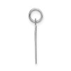 14k White Gold Large Fancy Script Letter H Initial Charm