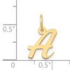 14k Small Script Letter A Initial Charm