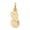 14k Small Script Letter E Initial Charm