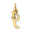 14k Small Script Letter I Initial Charm
