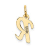 14k Small Script Letter R Initial Charm