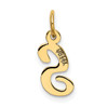 14k Small Script Letter S Initial Charm